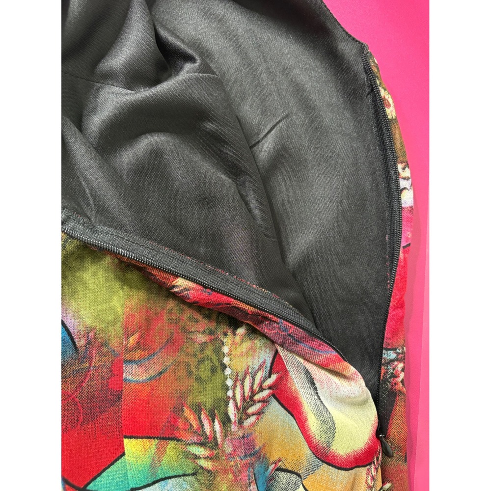 SERENGETI Womens Multicolor Maxi Dress Sz M Boho-Chic Art to Wear Lagenlook Chic - Picture 9 of 12